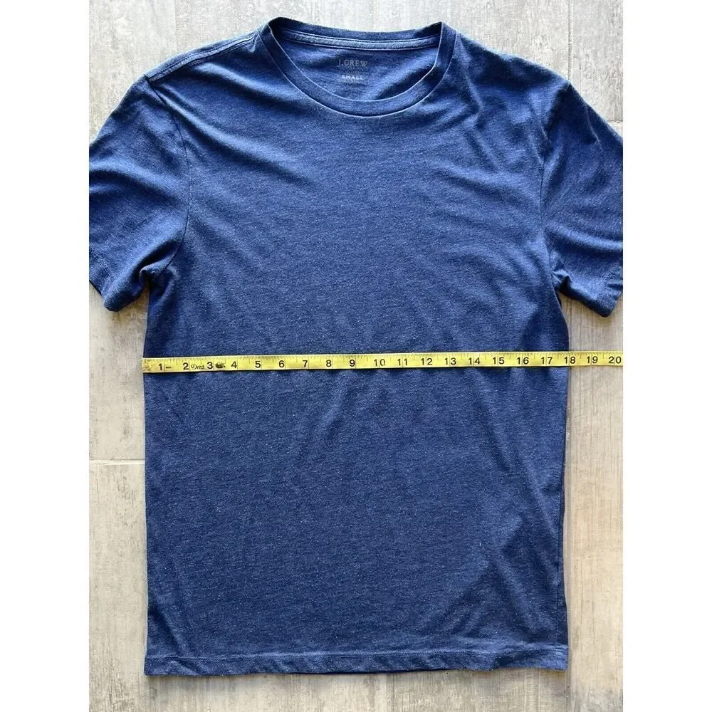 J.Crew Men's T-Shirt Crew Short Sleeve Heathered Washed 53602 Tagless Casual S